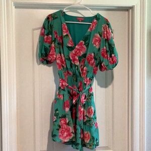 Flying Tomato Green Floral Midi Dress